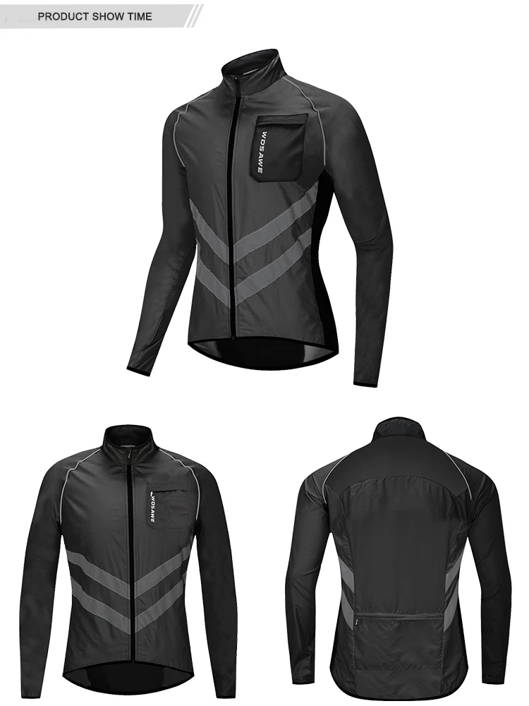 WOSAWE Cycling Jackets Summer Bicycle Jackets Windbreaker Lightweight MTB Sports Windbreaker Outdoor Sunscreen Riding Equipment
