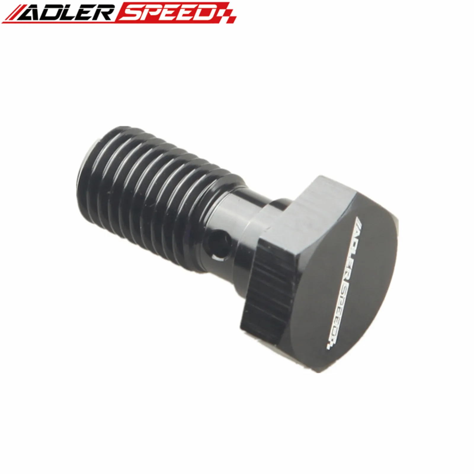 ADLERSPEED 알루미늄 브레이크 피팅 어댑터 - 밴조 볼트 M8/M10/M12/M14/M16 x 1.0/1.25/1.5, 1/2-20, 7/16-24, 3/8-24 검정색