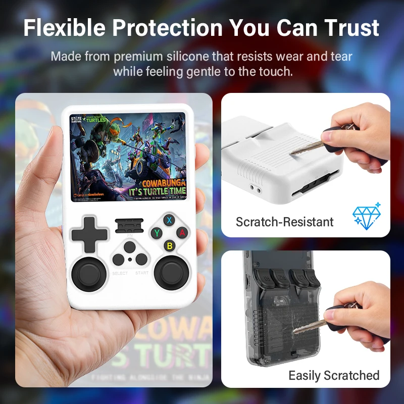 Enhanced Gaming Console Accessories: Portable Storage Bag with Silicone Protective Case and Screen Shield Kit