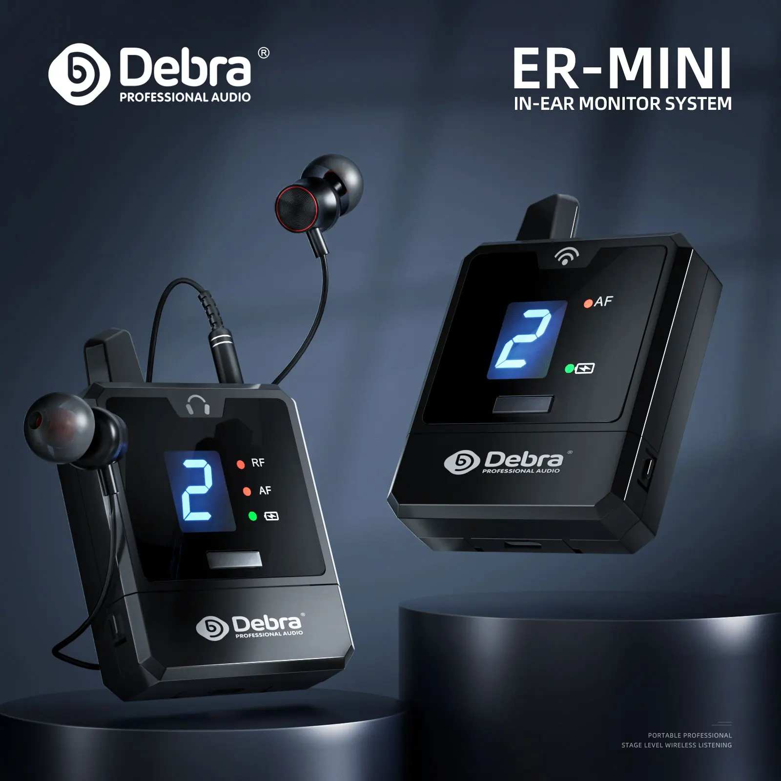 Wireless In Ear Monitor UHF IEM System For Music Audio Monitoring