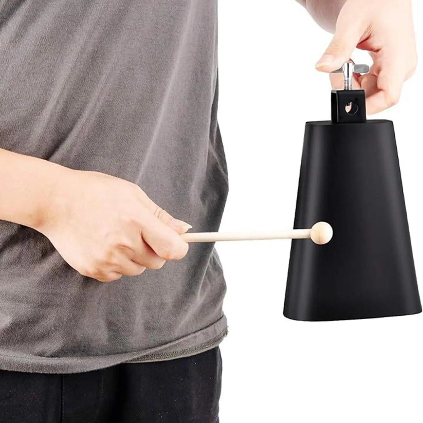 

Hoop Mounted Cowbell Holder Noise Maker Percussion Accessory Cowbell Clamp