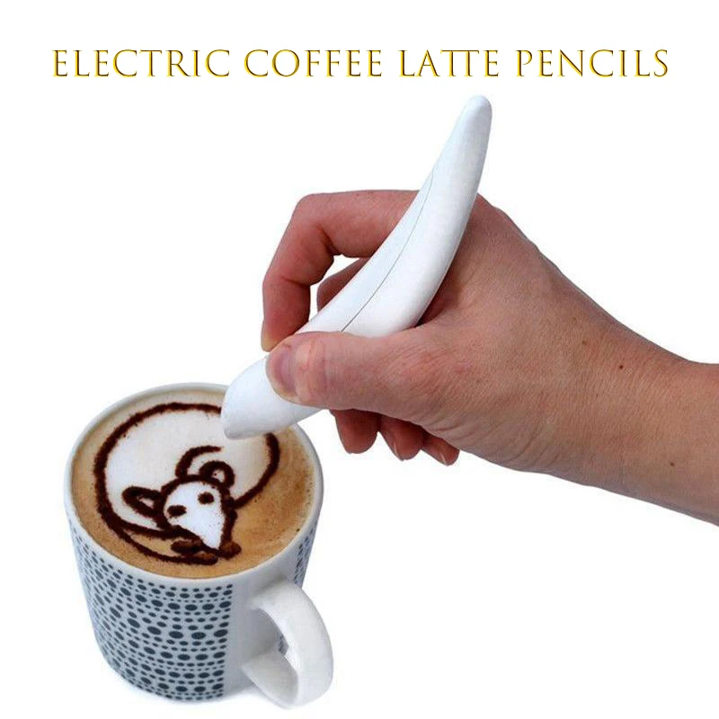 Coffee Art Pen Electric, Cocoa Latte Pen Coffee Spice Pen Cake