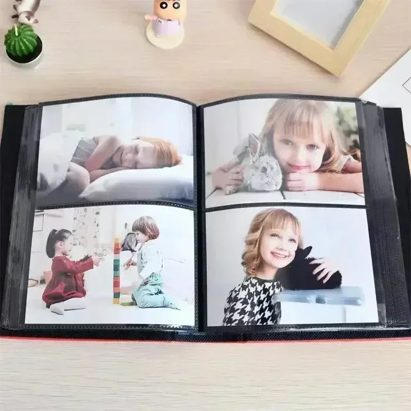 6 인치 4 * 6 4R 포켓 사진 앨범 PU 커버 그림 보관 케이스 용접 선물 투어 사인 도서 크리스마스 선물 카드 바인더