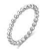 Fashion 2mm Bead Simple Thin Stainless Steel Rings For Women Gold Color Finger Ring Jewelry Wholesale Lots 3