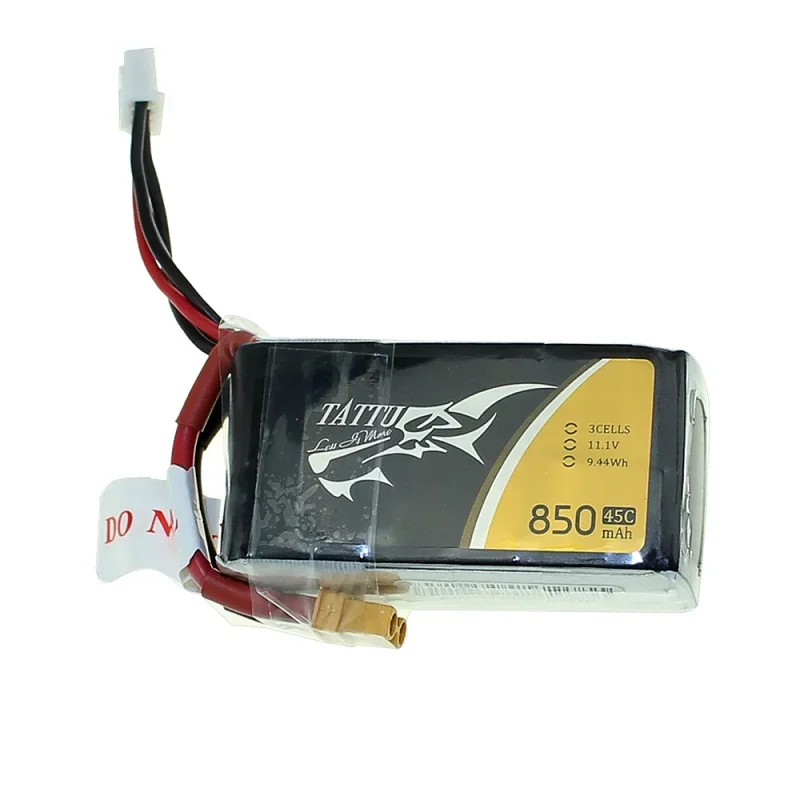 Vue de face de la batterie LiPo 4S 650mAh 75C avec étiquette technique visible