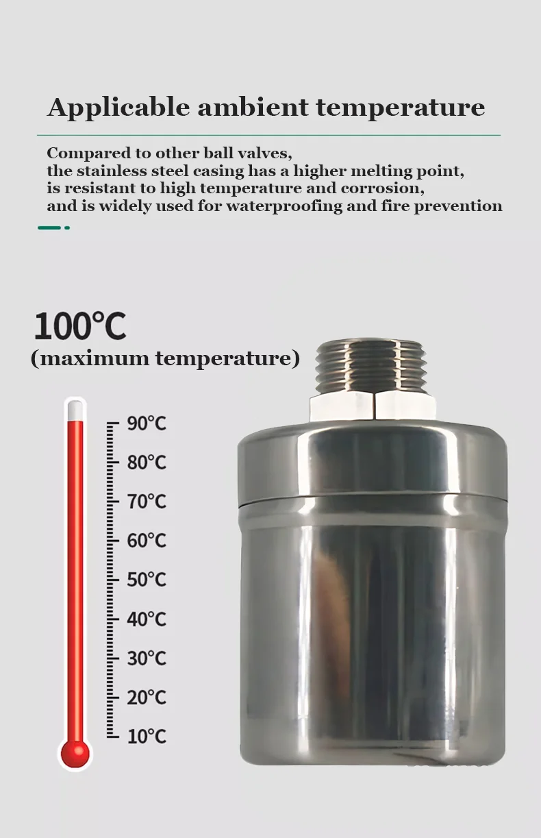 INTERRUTTORE VALVOLA GALLEGGIANTE Serbatoio Acqua Rivestimento Nylon Per Controllo Livello - Foto 8