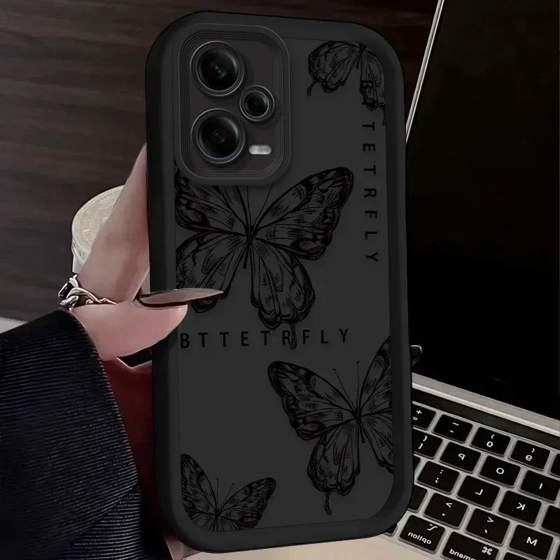 Advanced Art Black Butterfly Phone Case - Elegant Design with Enhanced Protection