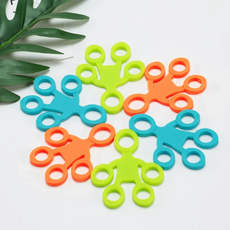 Finger Sensory Toy Finger Grip Silicone Ring Exerciser Antistress