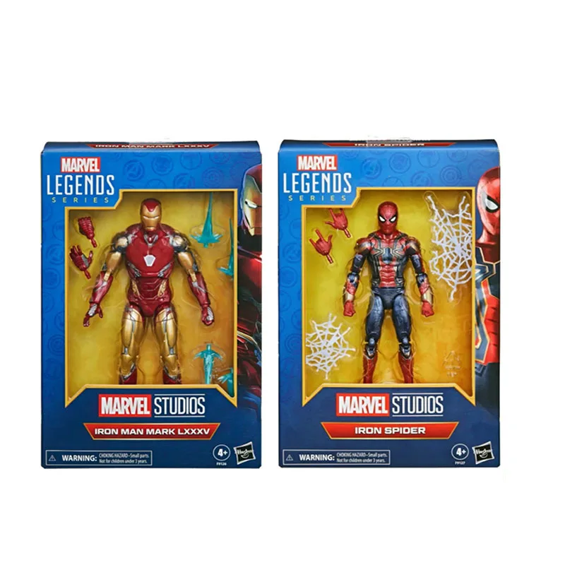hasbro-marvel-ations-end-series-action-figure-avengers-iron-spider-et-iron-man-mark-lxxxv-collection-neuf-stock-6-15cm