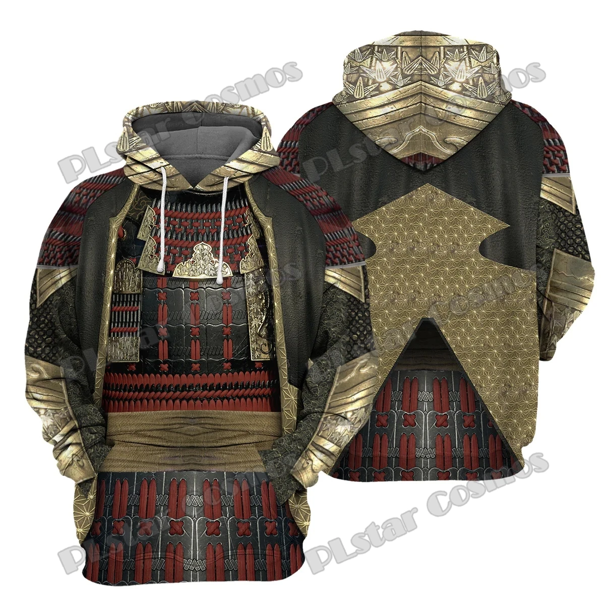 Samurai Rüstung Muster 3d gedruckt Mode Herren Hoodie & Sweatshirt Cosplay Kostüme Herbst Unisex lässig Reiß verschluss Hoodies dw944 – Detail 8