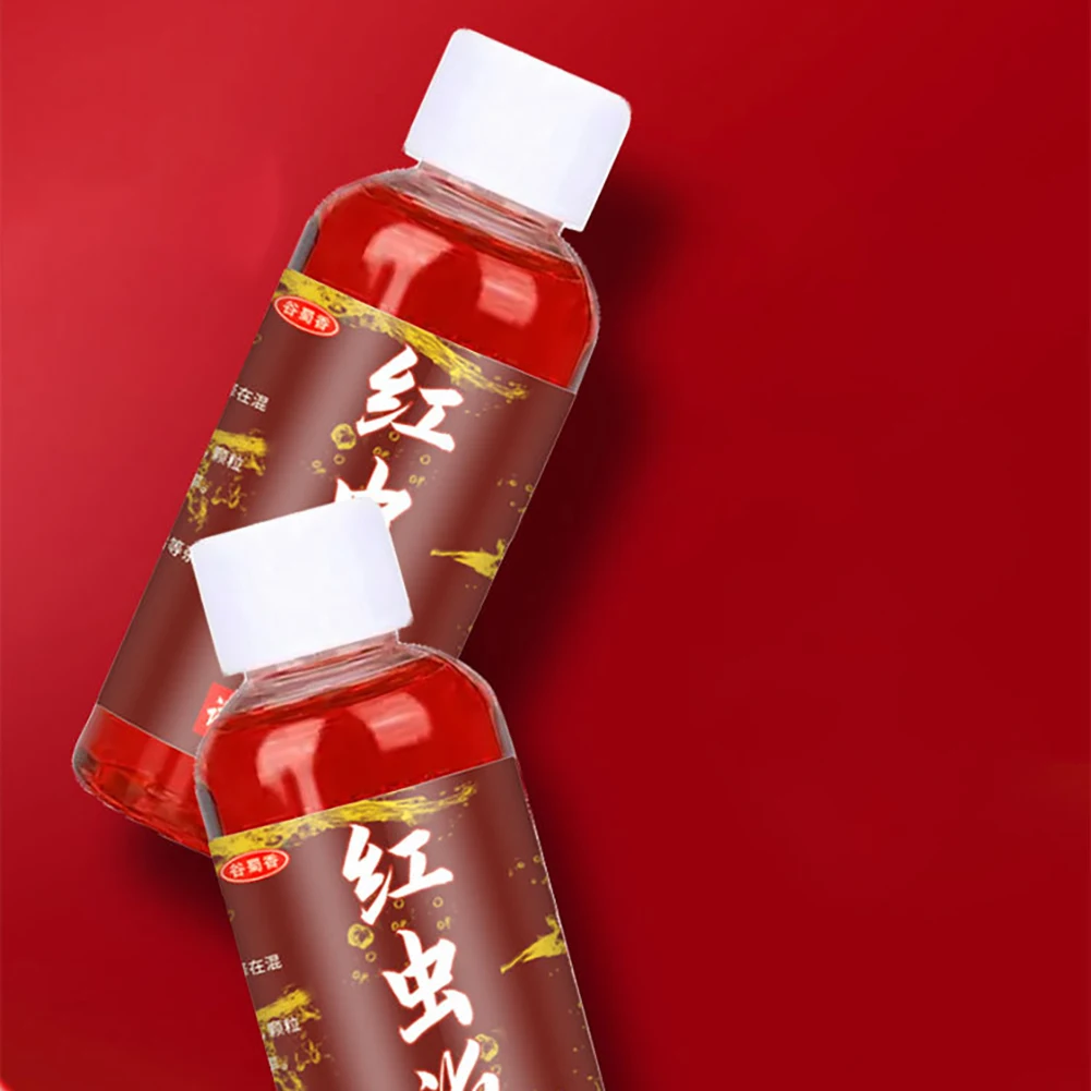 Fishing Accessories Fishing Attractant 5-1PCS 60ML Liquid Blood Worm Scent Fish Attractant Concentrated Red Worm Liquid Fish Bait Additive Catfish Fishing Accessories