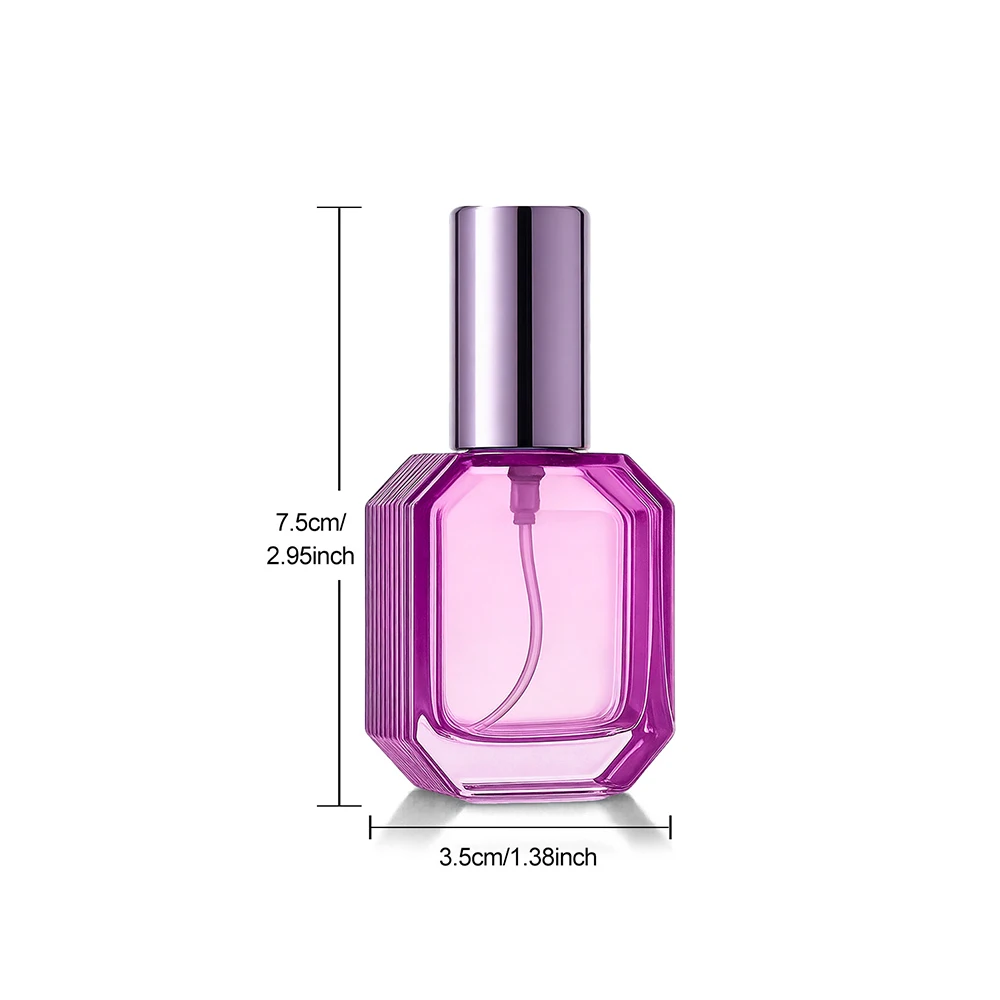 Luxury Refillable 10ml Glass Perfume Atomizer - Portable Travel Spray Bottle