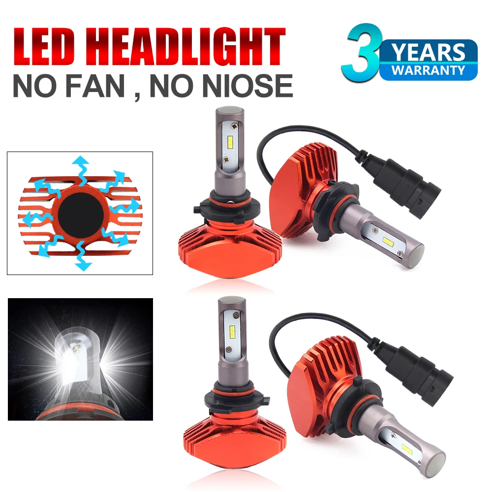 

Светодиодные фары HAOLIDE H7 Canbus H1 H3 H11 9005 HB3 9006 HB4 Plug and Play 6500K, миниатюрные автомобильные лампы, Сверхъяркие лампы для автомобильных фар