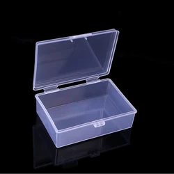 Compact Transparent Rectangle Storage Box for Beads and Jewelry Essentials (Clear)