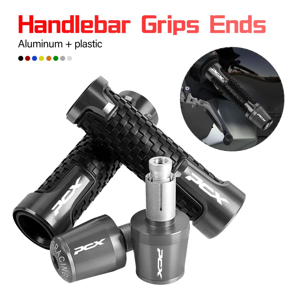 

7/8”22mm Motorcycle handlebar grips ends handle bar Anti-skid grip end FOR HONDA PCX125 PCX150 PCX160 2018 - 2021 2022 2023