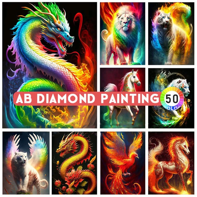Diamond Painting Cross Stitch 5d Dragon