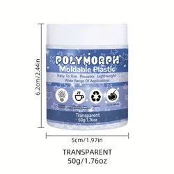 Reusable Transparent Moldable Plastic Pellets - S (50g)