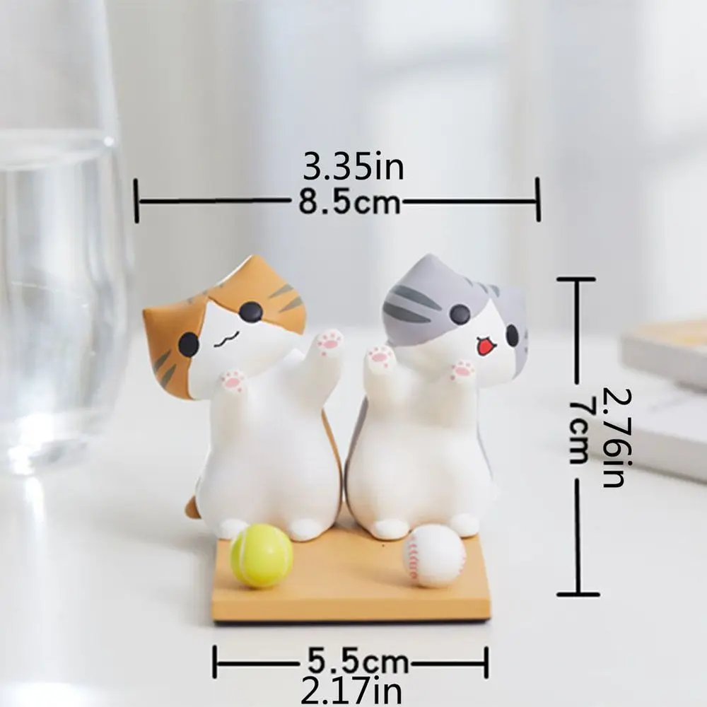 Universal High Quality Cat Desk Holder Cute Cat Support Accessories Phone Holder Doll ornaments Toy Figures Figurine Model
