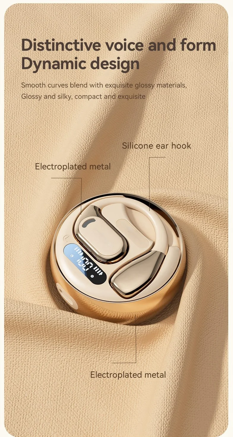 Description Picture 4 of itemWireless Open Ear Hook Earphone Stereo Noise-Cancelling Bluetooth 5.4 Headphones Sport HiFi Headset Low Latency For iPhone 16