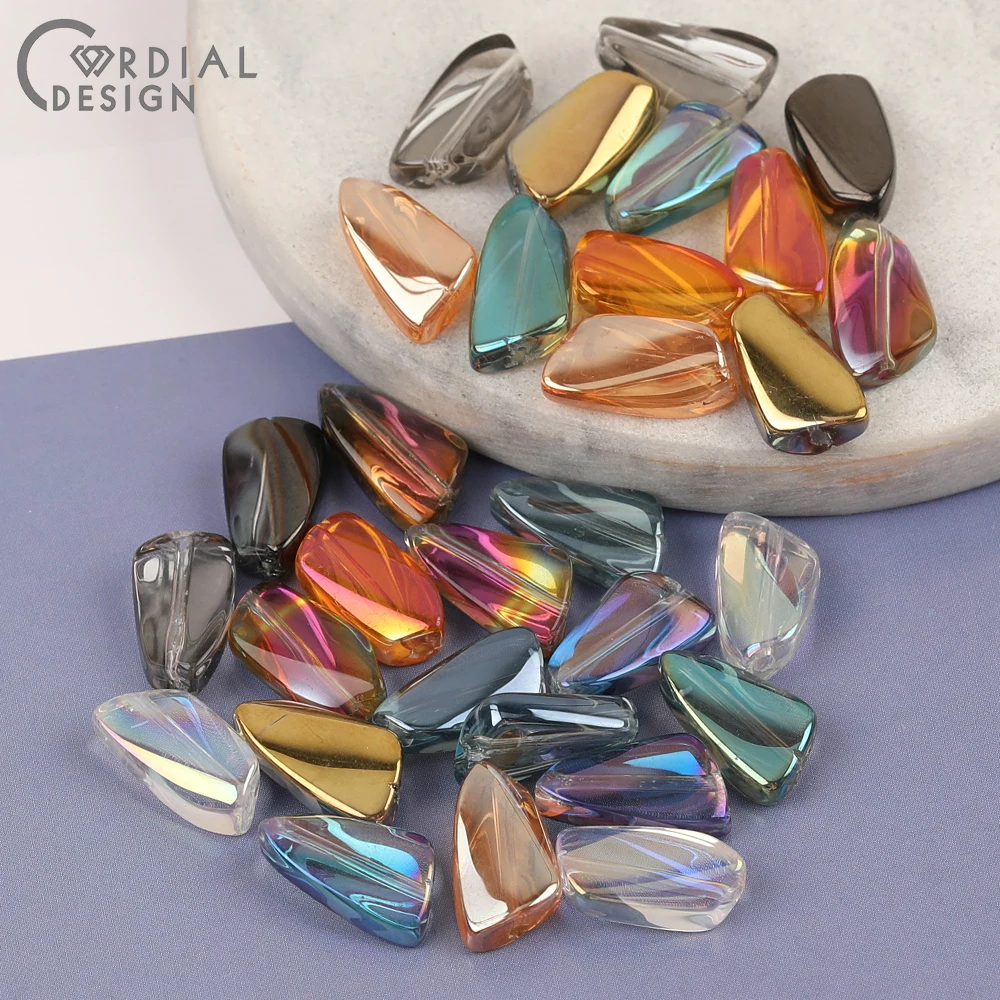 Cordial Design 9*16MM 300pcs Beads Making/Irregular Shape/DIY Glass Bead/Aurora Effect/Hand Made/Jewelry Findings & Components 3 Cordial Design 9*16MM 300pcs Beads Making/Irregular Shape/DIY Glass Bead/Aurora Effect/Hand Made/Jewelry Findings & Components - cordial