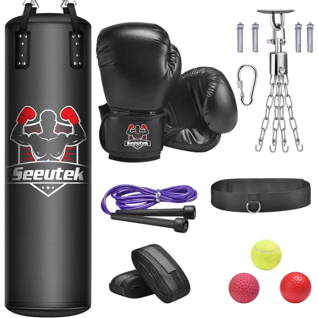Custom Leather Heavy Punching Bag 100 Pound (UN-Filled Boxing Bag)  Taekwondo, Kickboxing, Martial Arts MMA