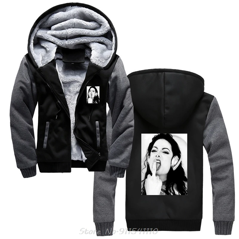 Michael Jackson Hoodies Clothes Cotton Hoody Jacket Winter Casual Unisex Zip Up Coats Men Hip Hop Harajuku Streetwear