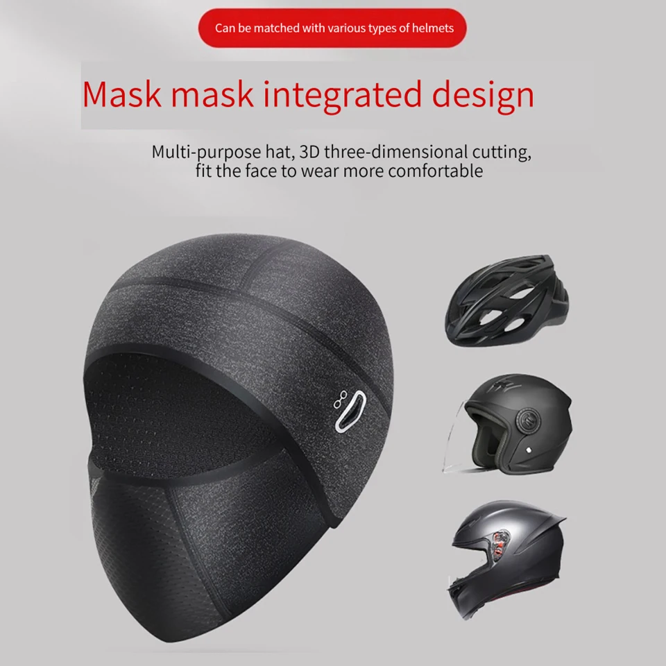 Cycling Hat LOOGDEEL Winter Balaclava Windproof Warm Outdoor Running Motorcycle Riding Bike Cap with Eyeglass Hole Men