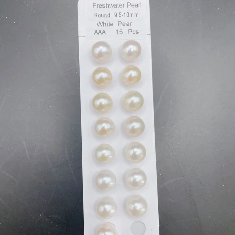 2A 3A Natural Freshwater Round Cultured Pearls Wholesale Loose Pearl Beads for DIY Women Handmade Bracelet Earring Accessories