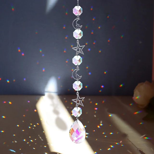 Crystal Suncatcher Világos Fogó Szív Kristály Medál Ablak Szél Hangjelzés Szivárvány Üldöző Lógó Csepp Otthoni Szélvédő Kert Dekoráció - Image 4