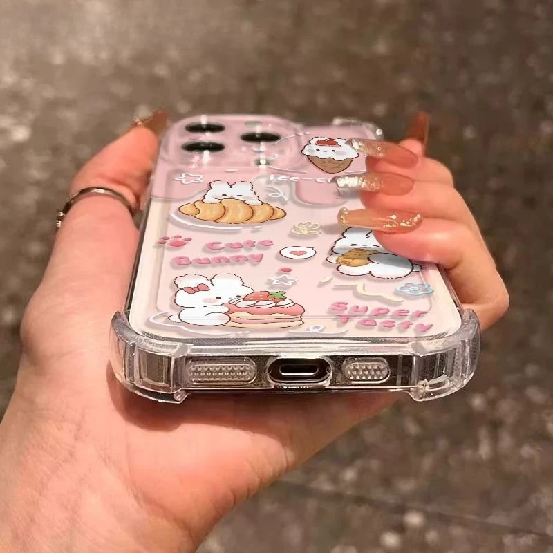 Cartoon Rabbit Design Phone Case - Fun & Stylish Protection Cover