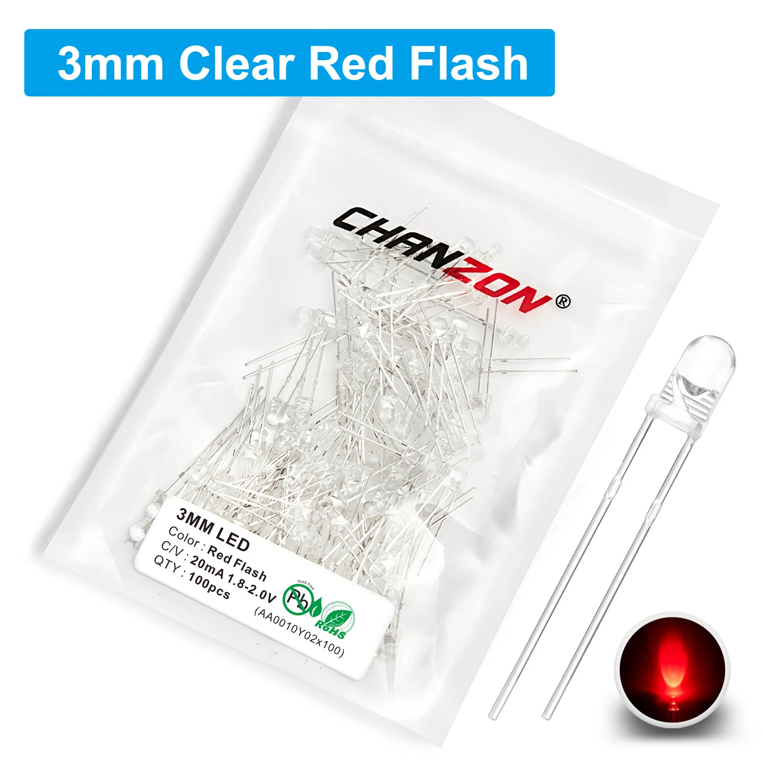 ตัวเลือกสินค้า LED สีเปลี่ยนได้ 7 สี กระพริบได้หลายรูปแบบ