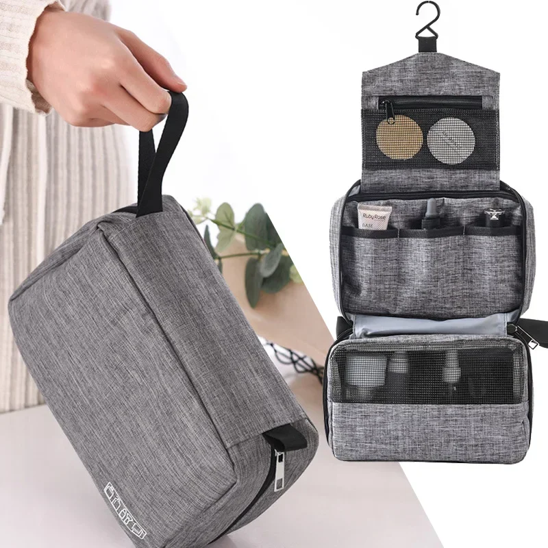 

Bag Hanging Canvas Bathroom Cosmetic Beauty Makeup Travel Organizer Dopp Toiletry Shower Mens Necessaries Bag Kit Shaving Women