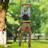 Children's Climbing Ladder Indoor and Outdoor Toys Plastic Wooden Soft Ladder Exercise Balance Strong and Durable 1