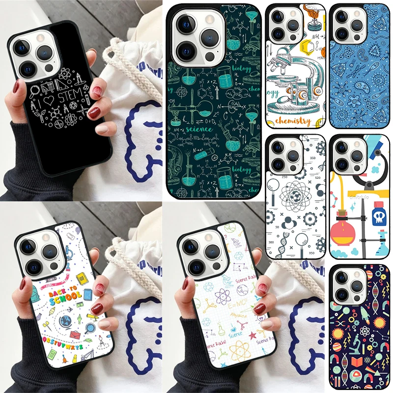 Science Study Icon Cover Per Iphone 13 14 15 Pro Max 12 Mini 11 15 Pro Max 6 7 8 Plus X Xr Xs Max Se 2020 Custodia Per Telefono