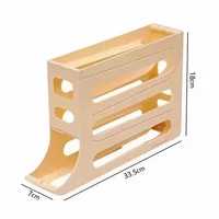 Boîte de rangement pour œufs de réfrigérateur, 4 couches, distributeur automatique d'œufs, organisateur de réfrigérateur 5