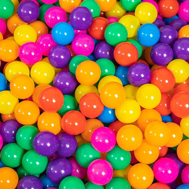 Colorful Baby Plastic Balls Water Pool Ocean Wave Balls Kids Swim Pit With Basketball Hoop Play House Outdoor Tents Toys Props 6