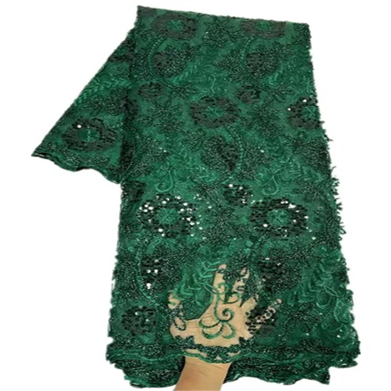 

2023 High Quality African Lace Fabric With Sequins Nigerian French Groom Lace Fabric Lace Fabrics For Wedding FR299