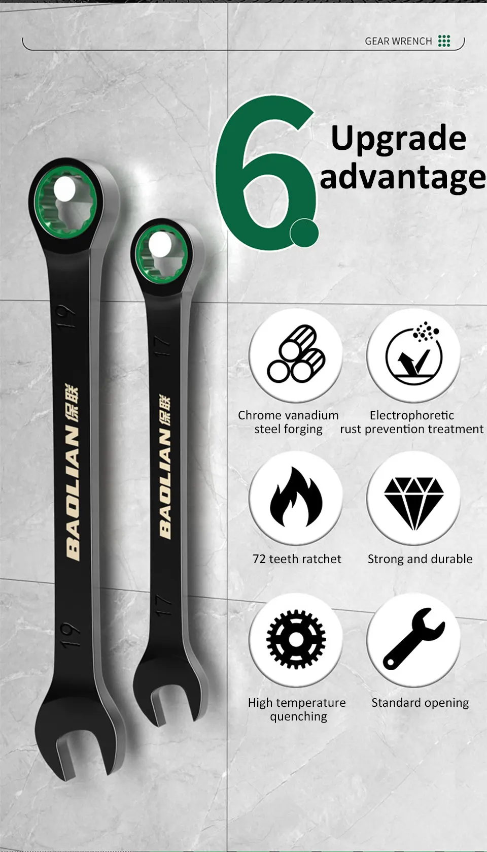 Dual-Purpose Ratchet Spanner Image 3
