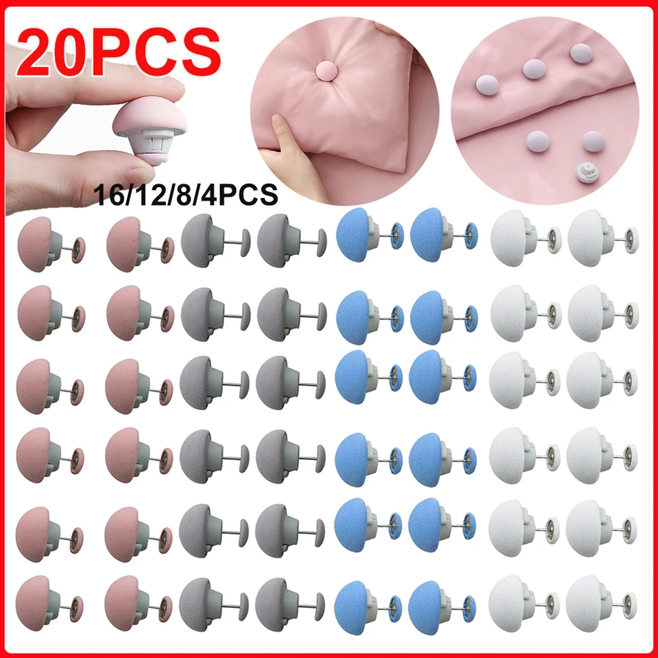 Mushroom Shape Duvet Cover Clips 4 or 8 Pack