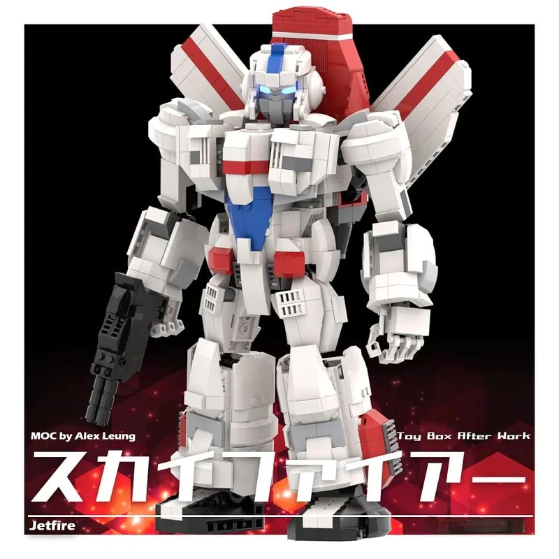 

Конструктор MOC Jetfire для взрослых и мальчиков, креативная трансформер в сборе, строительный блок, подарок на день рождения