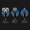 3-in-1 Electric Shaver Double Head 5000 Digital Display Head Washable Rechargeable Brushless Men's Fast Charge Razor New 3
