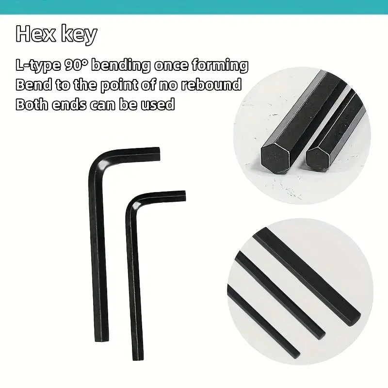 205 M6-M8 Countersunk screw and hex nut set, black flat head screw, metric hex socket screw, full thread