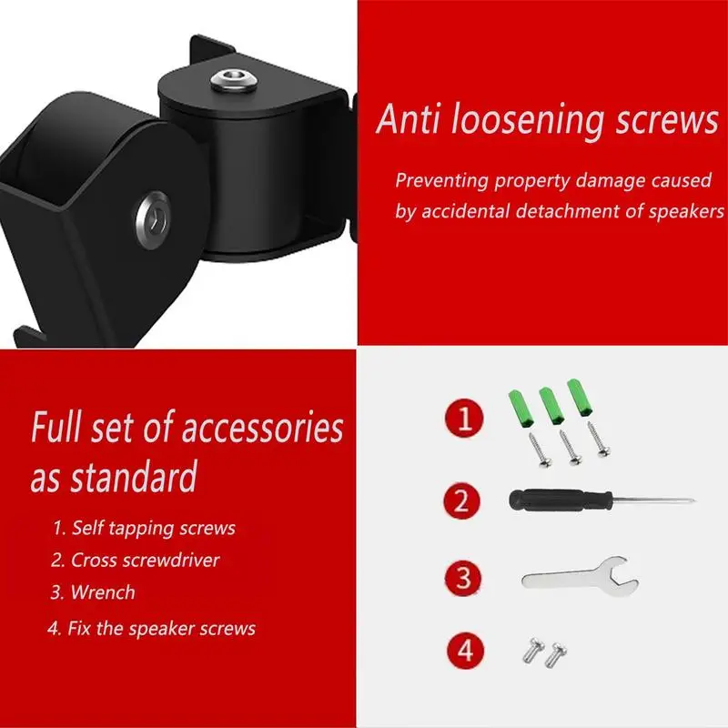 Suporte de Montagem de Parede para Sono Era100 Speaker Inteligente Suporte de Orador de Parede de Aço Inoxidável para Era 100 Speaker Bracket - Image 3