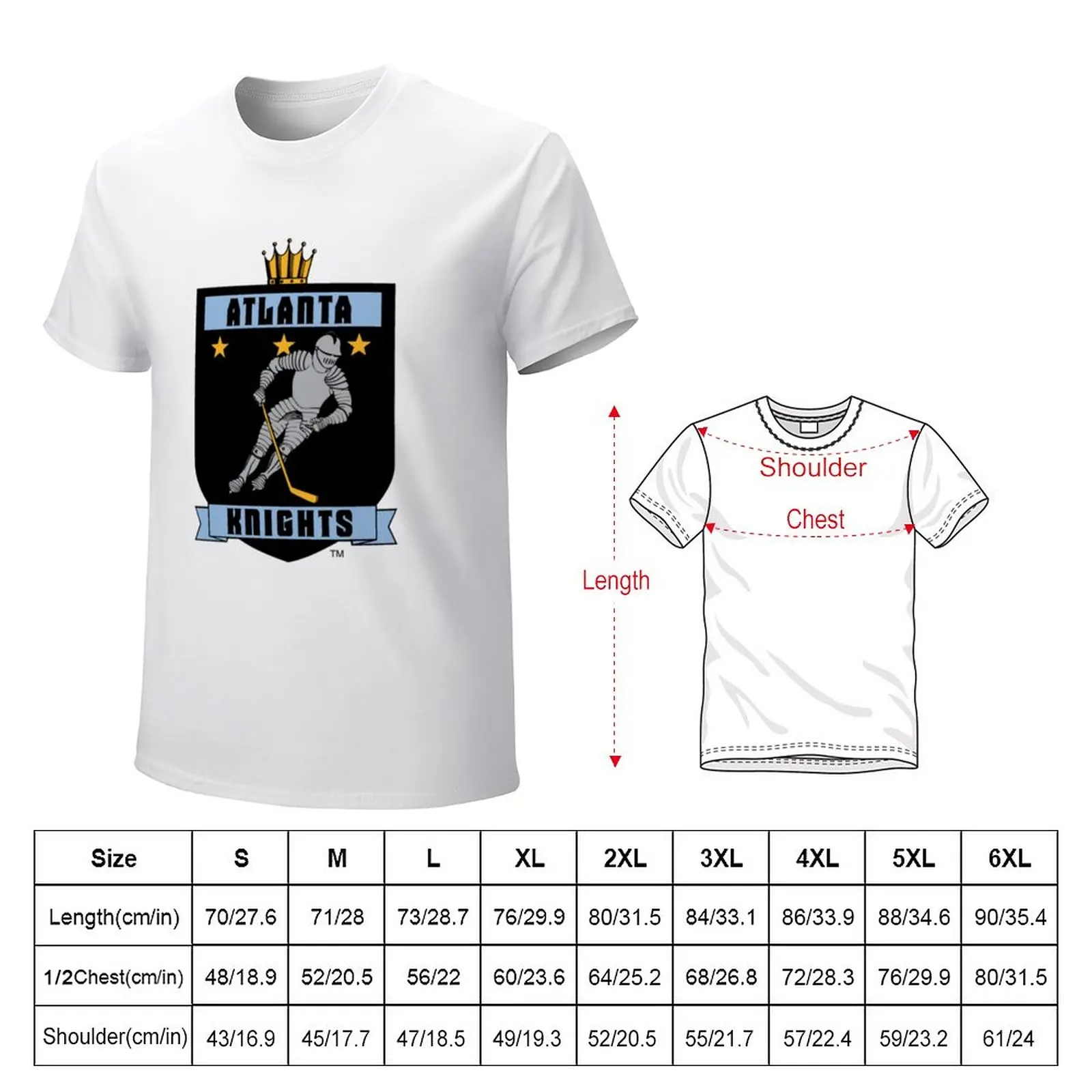 Atlanta rytíři t-shirtatlanta rytíři t-shirt_by heybeardmon_ tričko anime heavyweights muži šatstvo