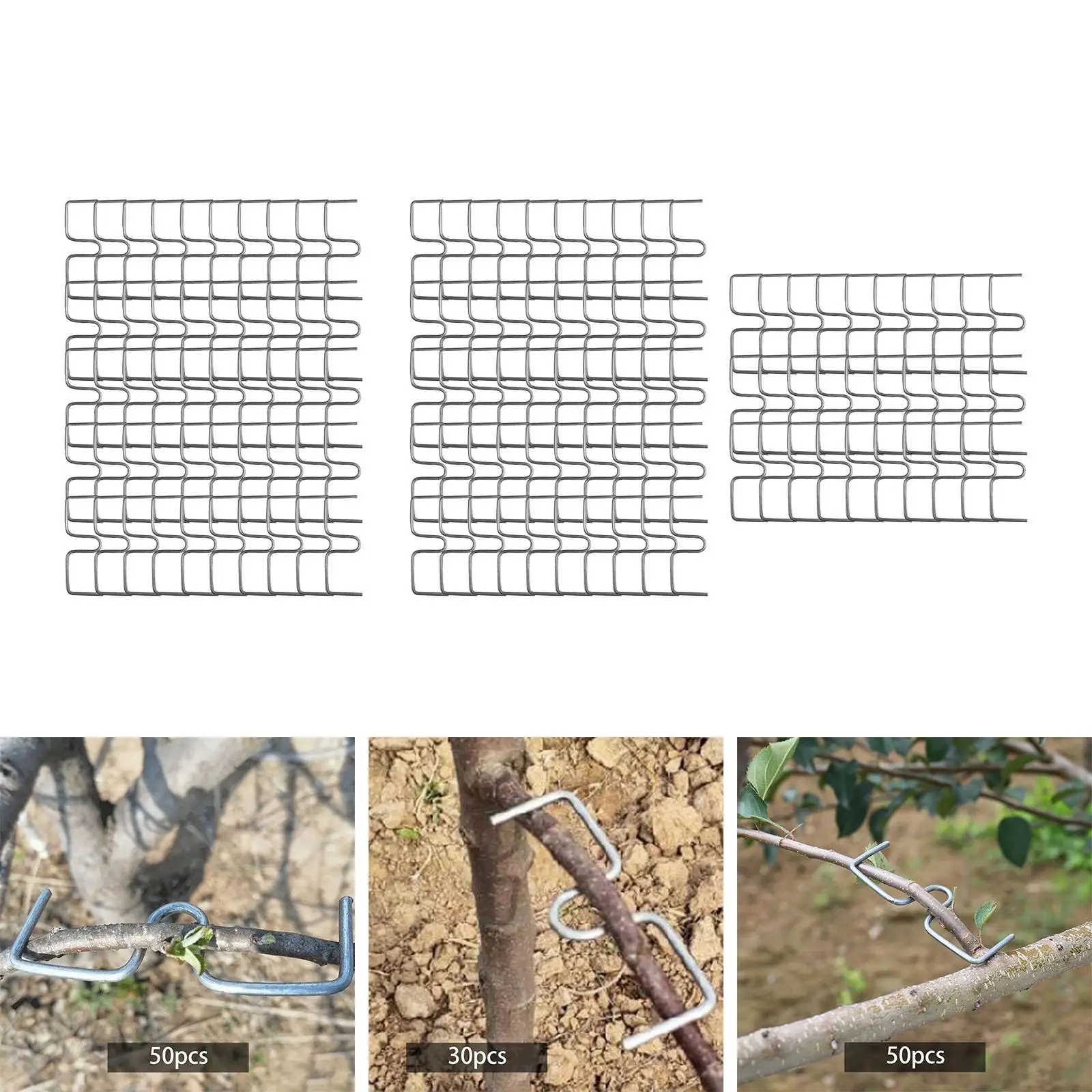 Plant Ties Tree Branch Fixator 50x Fruit Tree Branch Puller Branch Tying Potted Plants Strong Spreading Crotch Angles Orange Plum
