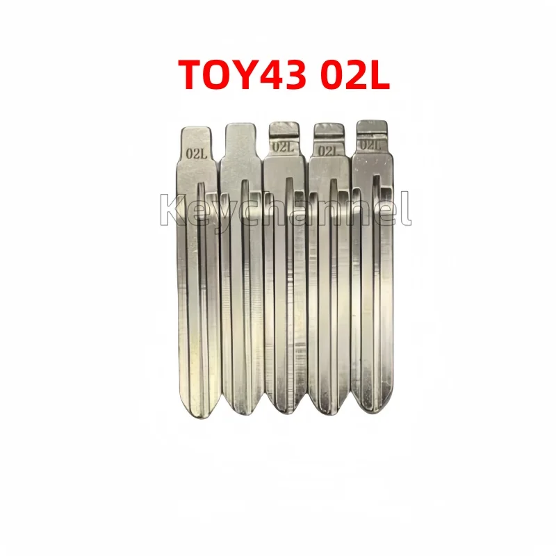 Keychannel 10PCS Extended 02# KD Key Blade TOY43 TOY43AT Car Key Blank for KEYDIY Xhorse KD VVDI for Toyota Camry Corolla RAV4