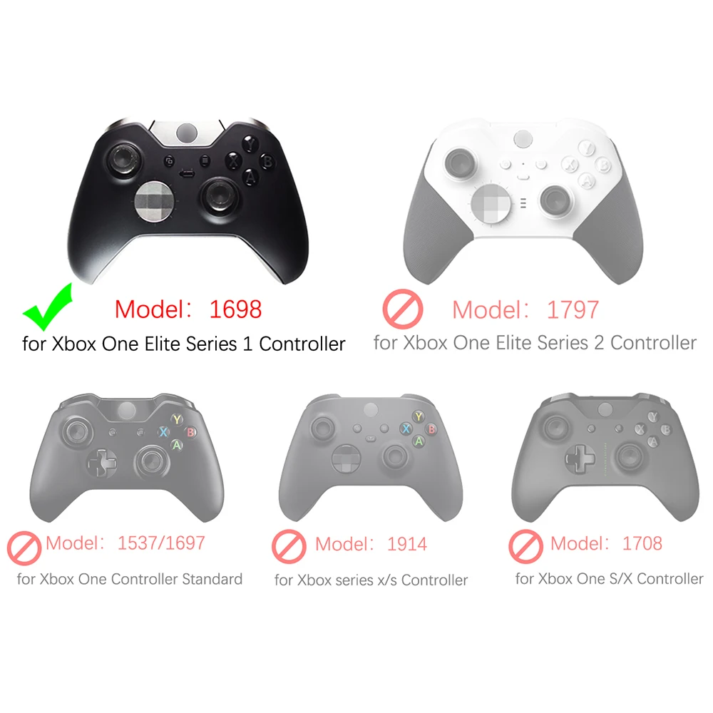 Inrobert-shell de Substituição para Xbox Uma Elite Série Controlador Peça de Substituição com Botão Gatilho rb rt lt - Image 3