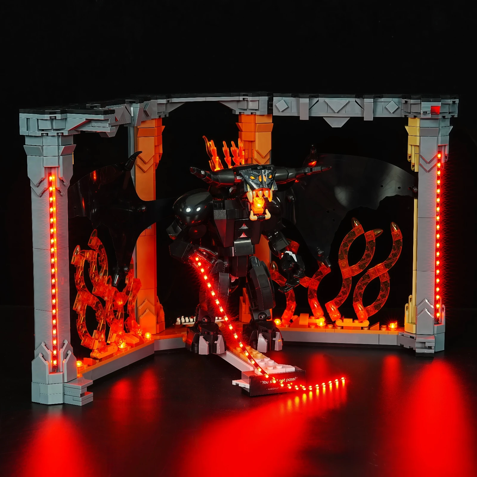 레고 10367 발로그 북 누크용 LED 조명 세트 DIY 장식 램프 레고 빌딩 블록 세트는 포함되어 있지 않습니다.