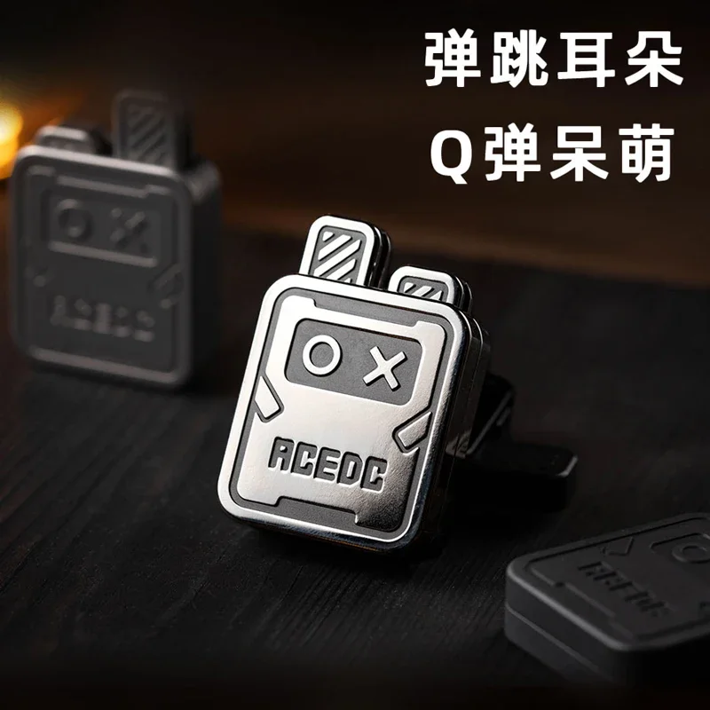 「正規品」ACEdc Rabbot ステンレス製　フィジェットトイ　fidget ACEdc Rabbot Cute Push Slider Fidget Spinner Cube Desk