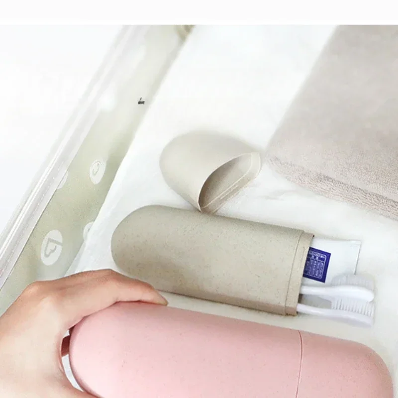 Portable Travel Toothbrush Box Evection Outdoor Toiletries Toothpaste Holders Removable Storage Toothbrushes Protection Cover